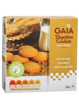 Gaia Digestive Cookies 200g